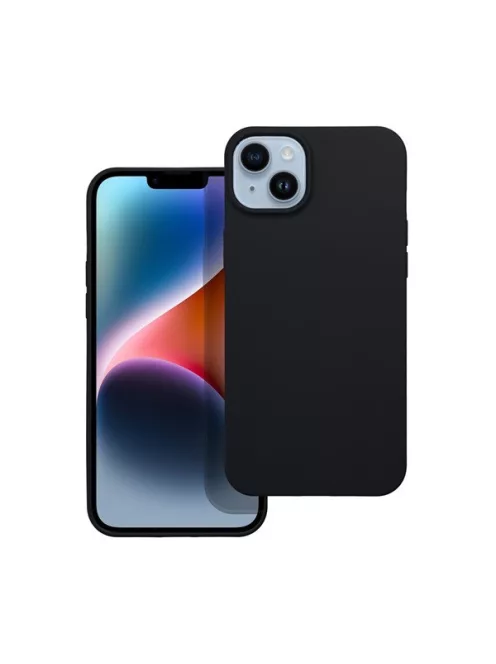 Matt szilikon Samsung Galaxy A35 5G tok, fekete