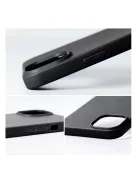 Matt szilikon Samsung Galaxy A35 5G tok, fekete