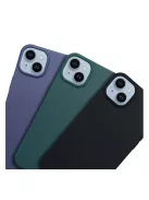 Matt szilikon Samsung Galaxy A35 5G tok, fekete