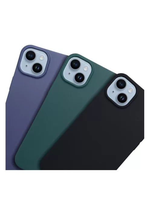 Matt szilikon Samsung Galaxy A35 5G tok, fekete