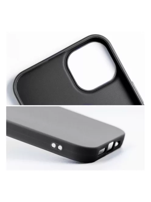 Matt szilikon Samsung Galaxy A35 5G tok, fekete