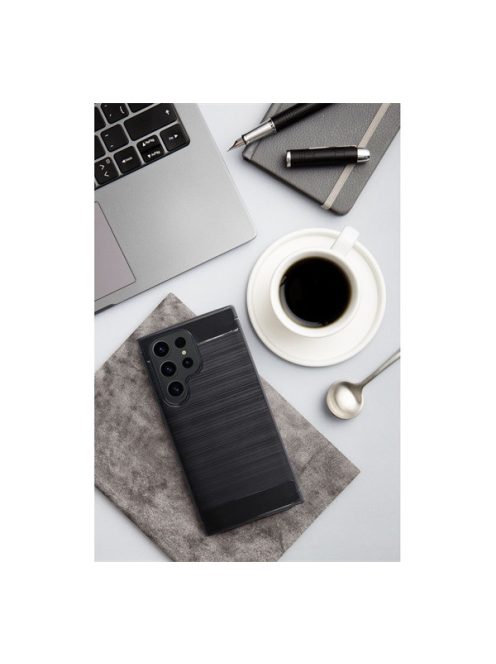 Forcell Carbon Samsung Galaxy A35 5G szilikon tok, fekete