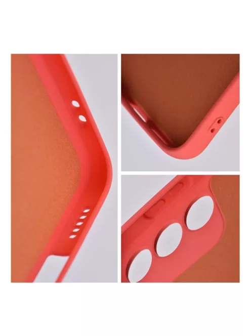 Forcell Silicone Samsung Galaxy A35 5G szilikon tok, barack