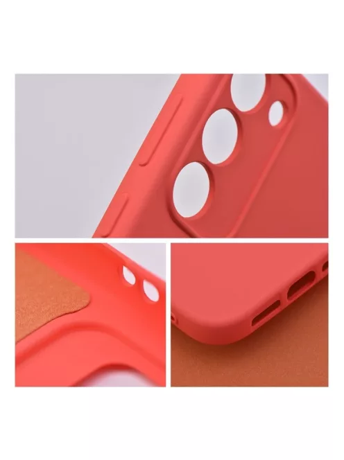 Forcell Silicone Samsung Galaxy A35 5G szilikon tok, barack