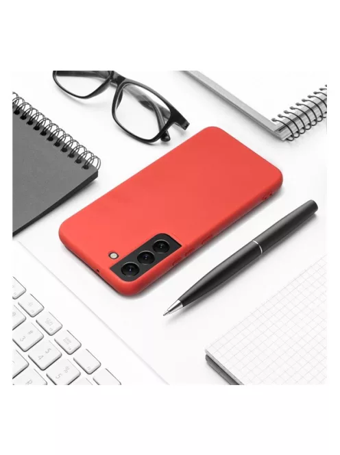 Forcell Silicone Samsung Galaxy A35 5G szilikon tok, barack