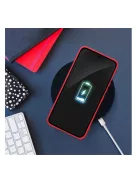 Forcell Silicone Samsung Galaxy A35 5G szilikon tok, barack