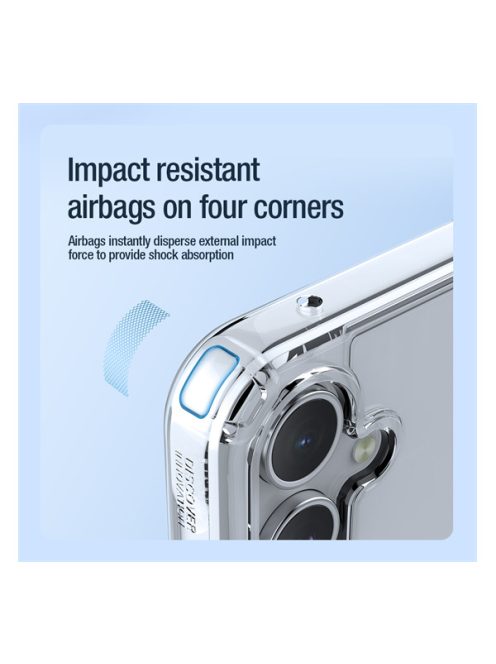 Nillkin Nature Pro Magnetic Samsung Galaxy A55 5G mágneses szilikon tok, átlátszó