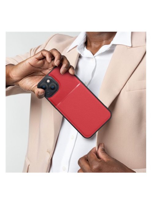 Forcell Noble hátlap tok, Xiaomi redmi 13C / Poco C65, piros
