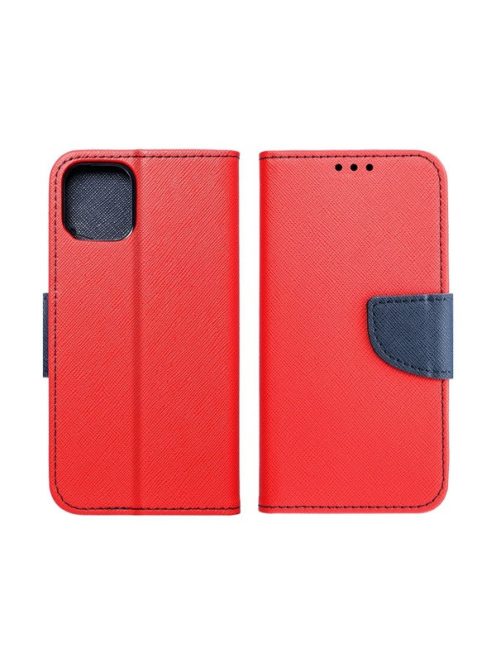 Fancy Xiaomi Redmi 13C / Poco C65 flip tok, piros / kék
