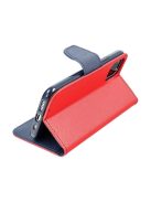 Fancy Xiaomi Redmi 13C / Poco C65 flip tok, piros / kék