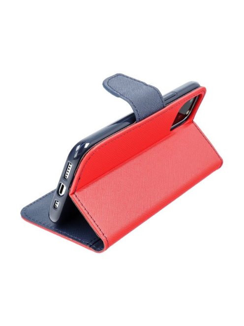 Fancy Xiaomi Redmi 13C / Poco C65 flip tok, piros / kék