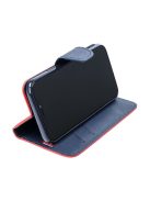 Fancy Xiaomi Redmi 13C / Poco C65 flip tok, piros / kék