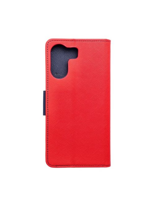Fancy Xiaomi Redmi 13C / Poco C65 flip tok, piros / kék