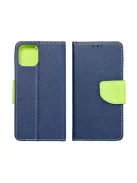 Fancy Xiaomi Redmi 13C / Poco C65 flip tok, kék / lime