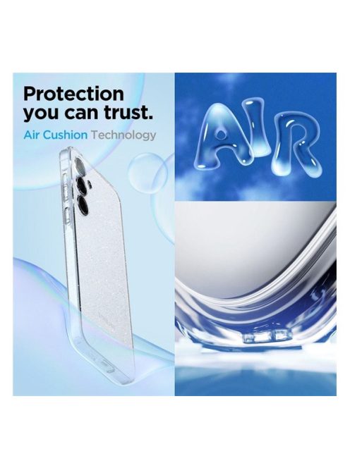 Spigen Liquid Crystal Glitter Samsung Galaxy A55 5G tok, átlátszó ACS07538