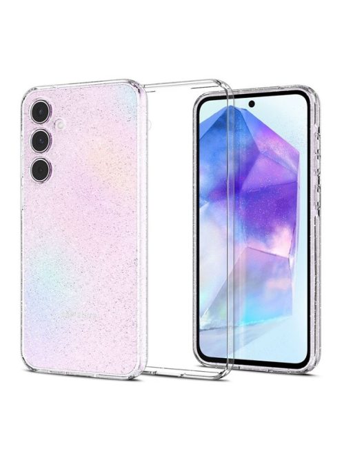 Spigen Liquid Crystal Glitter Samsung Galaxy A55 5G tok, átlátszó ACS07538