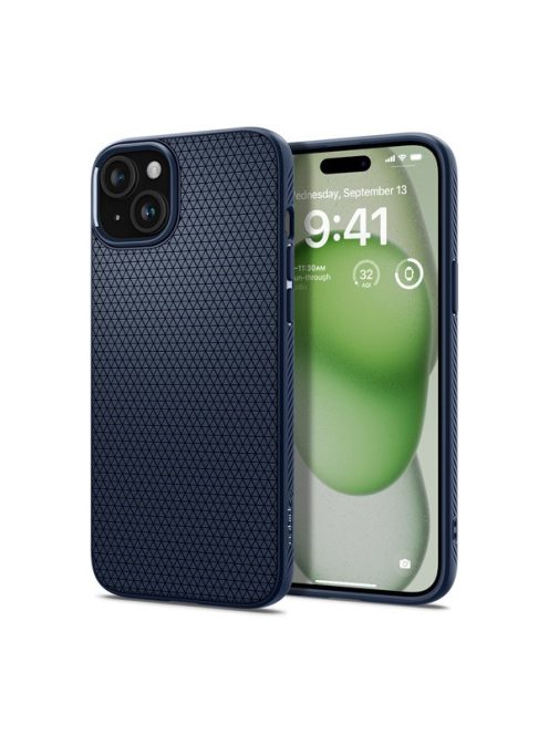 Spigen Liquid Air Apple iPhone 15 Plus tok, kék