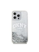 DKNY Liquid Glitter Arch Logo Apple iPhone 15 Pro tok, átlátszó