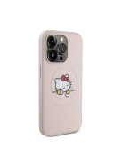 Hello Kitty PU Kitty Asleep Logo Apple iPhone 15 Pro MagSafe hátlap tok, rózsaszín