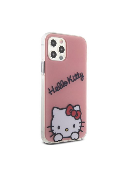 Hello Kitty IML Daydreaming Logo Apple iPhone 12/12 Pro hátlap tok, rózsaszín