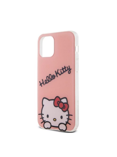 Hello Kitty IML Daydreaming Logo Apple iPhone 12/12 Pro hátlap tok, rózsaszín