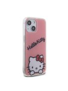 Hello Kitty IML Daydreaming Logo Apple iPhone 15 hátlap tok, rózsaszín