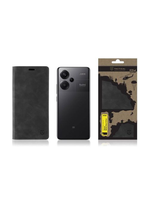 Tactical Xproof Xiaomi Redmi Note 13 Pro+ 5G flip/oldalra nyíló tok, fekete