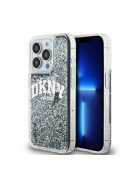 DKNY Liquid Glitter Arch Logo iPhone 13 Pro hátlap tok, fekete