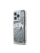 DKNY Liquid Glitter Arch Logo iPhone 13 Pro hátlap tok, fekete