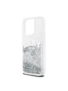 DKNY Liquid Glitter Arch Logo iPhone 14 Pro hátlap tok, átlátszó