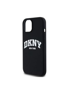   DKNY Liquid Silicone Arch Logo iPhone 11 Magsafe hátlap tok, fekete