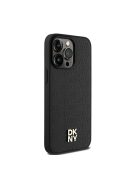 DKNY PU Leather Repeat Pattern Stack Logo iPhone 15 Pro Max Magsafe hátlap tok, fekete