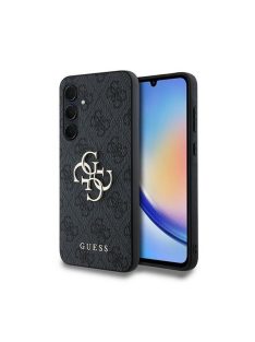   Guess 4G Big Metal Logo Samsung Galaxy A35 hátlap tok, fekete, GUHCSA354GMGGR 