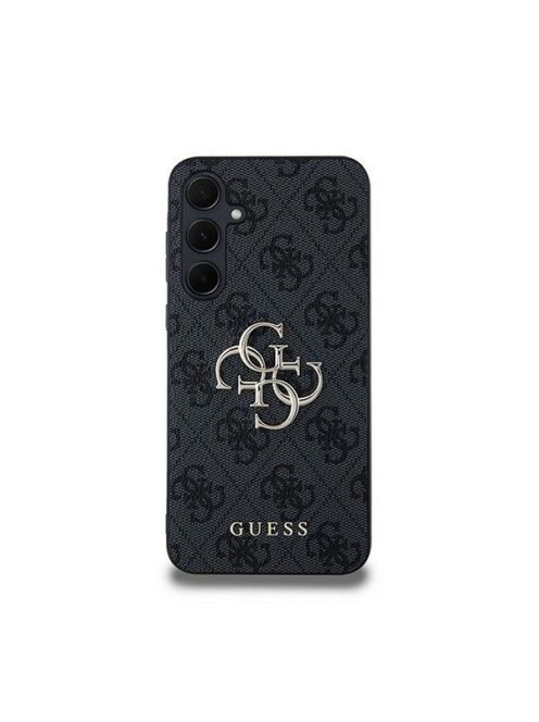 Guess 4G Big Metal Logo Samsung Galaxy A35 hátlap tok, fekete, GUHCSA354GMGGR 