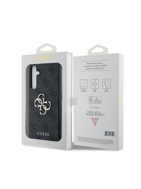 Guess 4G Big Metal Logo Samsung Galaxy A35 hátlap tok, fekete, GUHCSA354GMGGR 