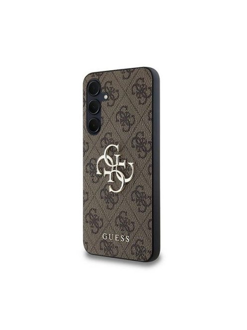 Guess 4G Big Metal Logo Samsung Galaxy A35 hátlap tok, barna, CSA354GMGBR 