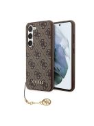 Guess 4G Charms Collection Samsung Galaxy A35 hátlap tok, barna, CSA35GF4GBR