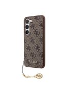 Guess 4G Charms Collection Samsung Galaxy A35 hátlap tok, barna, CSA35GF4GBR