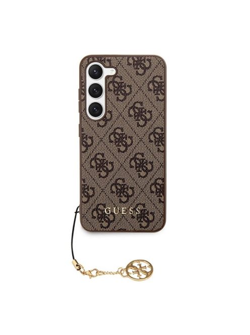 Guess 4G Charms Collection Samsung Galaxy A35 hátlap tok, barna, CSA35GF4GBR