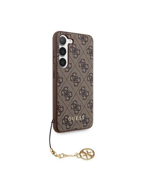 Guess 4G Charms Collection Samsung Galaxy A35 hátlap tok, barna, CSA35GF4GBR