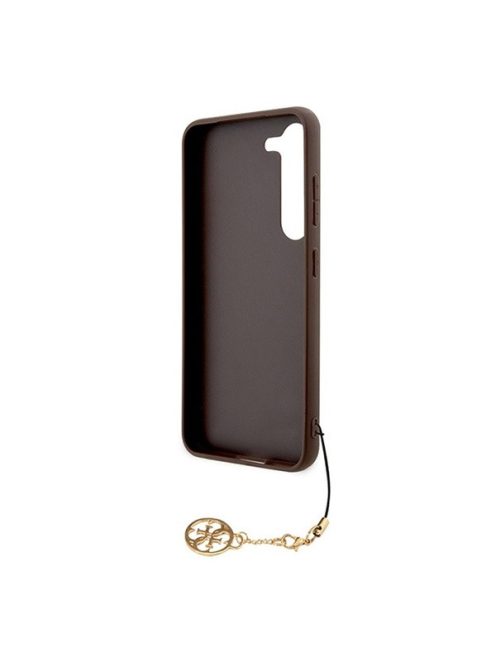 Guess 4G Charms Collection Samsung Galaxy A35 hátlap tok, barna, CSA35GF4GBR