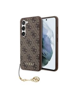   Guess 4G Charms Collection Samsung Galaxy A55 hátlap tok, barna, CSA55GF4GBR