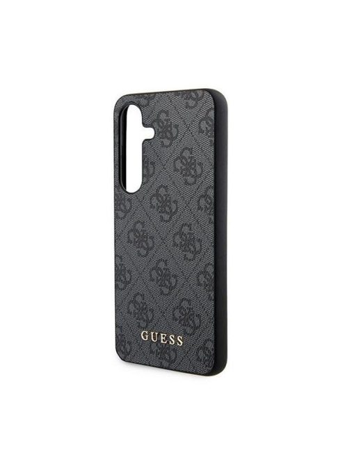 Guess 4G Metal Gold Logo Samsung Galaxy A55 hátlap tok, fekete, GUOHCSA55G4GFGR