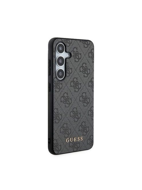 Guess 4G Metal Gold Logo Samsung Galaxy A55 hátlap tok, fekete, GUOHCSA55G4GFGR