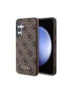 Guess 4G Metal Gold Logo Samsung Galaxy A35 hátlap tok, barna, GUOHCSA35G4GFBR