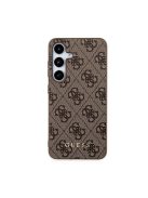 Guess 4G Metal Gold Logo Samsung Galaxy A35 hátlap tok, barna, GUOHCSA35G4GFBR