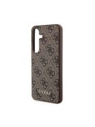 Guess 4G Metal Gold Logo Samsung Galaxy A55 hátlap tok, barna, GUOHCSA55G4GFBR