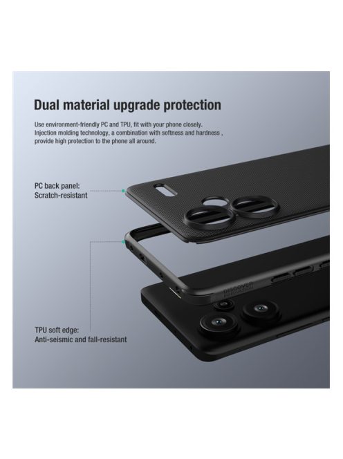 Nillkin Super Frosted Pro Xiaomi Redmi Note 13 Pro+ 5G hátlap tok, zöld