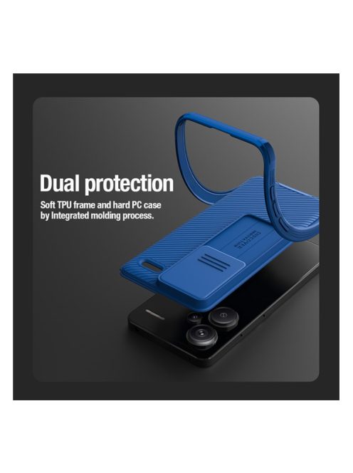 Nillkin CamShield Pro Xiaomi Redmi Note 13 Pro+ 5G hátlap tok, fekete