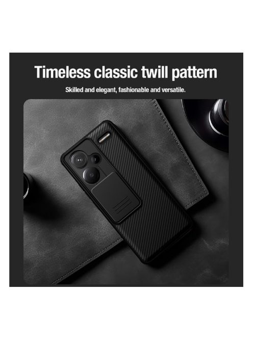Nillkin CamShield Pro Xiaomi Redmi Note 13 Pro+ 5G hátlap tok, fekete